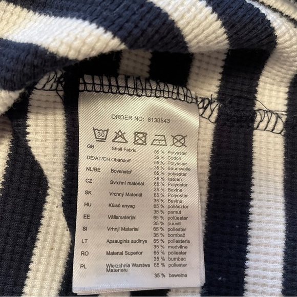 JEAN Pascale - Cute Nautical Striped dress - Lace insert back panel - Size Small - Picture 6 of 10